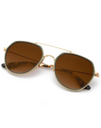 Krewe, Baker 18K Titanium + Bottle Green + Zulu Sunglasses