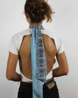 Les Belles Vagabondes, Camelia Headband- Blue