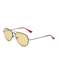 Caddis, Mabuhay Tinted Readers - Matte Black/Matte Gold with 50% Amber Lens