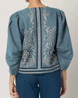 Cleobella, Farah Blouse - Cardamon Blue