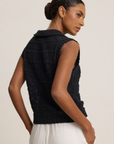 Velvet, Renee Crochet Stitch Sweater - Black