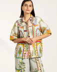 Ranna Gill, Sable Buttondown Shirt-Multicolour