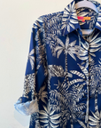 Vilgallo, Navy Palms Blouse