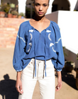 Emerson Fry, Lucy Dove Embroidery Blouse