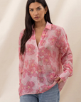 Charli, Libby Shirt - Rose Floral Print