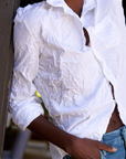 Frank & Eileen, Barry Tailored Button Up Shirt- Signature Crinkle White