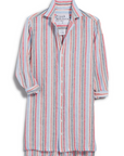 Frank & Eileen, Hunter Step-Hem Dress - Multi Pink and Green Stripe