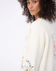 Not Shy, Lucie Embroidered Jacket- White