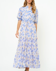 Oliphant, Cinched Pintuck Maxi- Monarch Blue