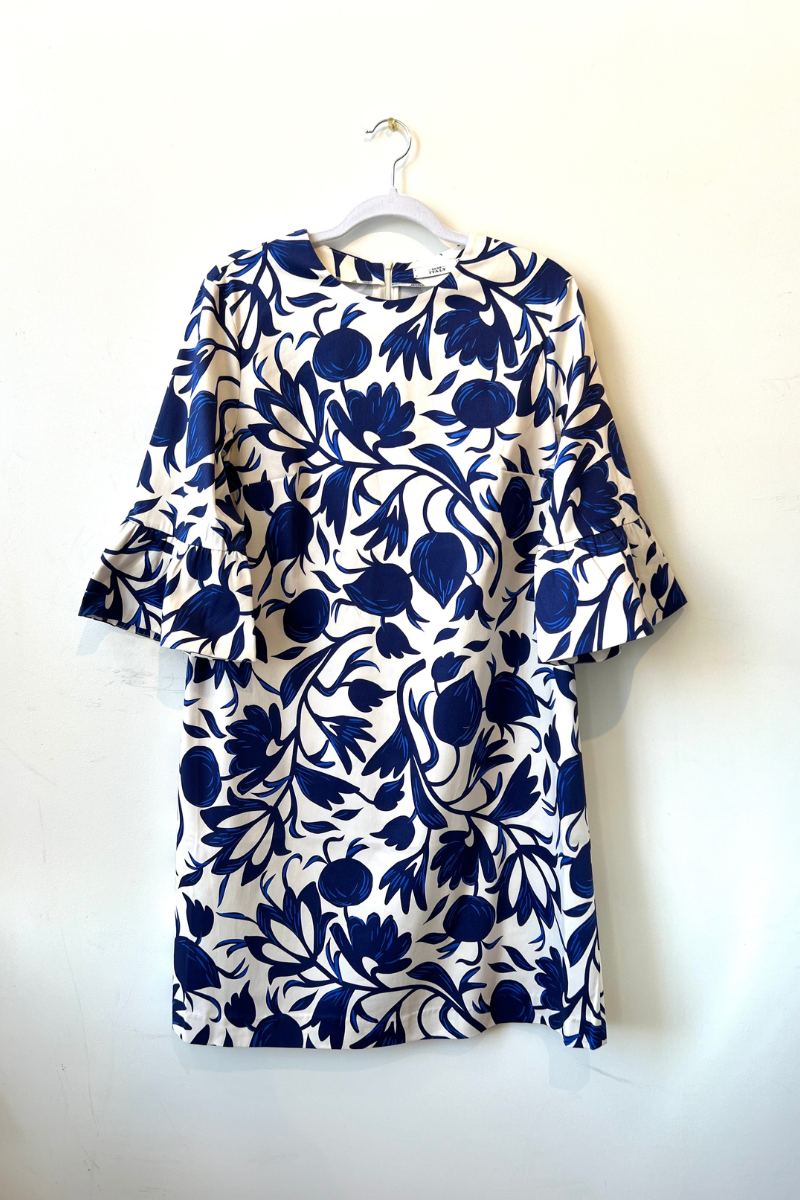 0039 Italy silk floral dress sold small