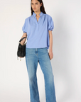 Gerard Darel, Amira Ruffled Stripe Blouse