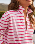 Frank & Eileen, Patrick Popover Top - Lotus Stripe