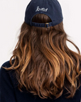 Kerri Rosenthal , Baseball Hat Heart Patch- Indigo