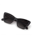 Krewe, Brigitte Sunglasses- Black + Black & Crystal