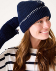 MERSEA, Sailor Love Whipstitch Beanie - Navy/Cream