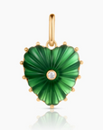 Thatch, Malene Green Jade Clip Necklace
