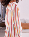 M.A.B.E., Kori Stripe Kaftan-Ecru/Multi