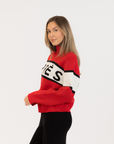 Lyla & Luxe, Benson Mockneck - Red