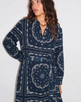 Stella Forest Long Navy Bandana Dress