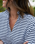 Frank & Eileen, Patrick Popover Henley Heritage Jersey - White and British Royal Navy