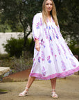 Mylah Midi Dress White Multi