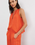 Velvet, Tacy Linen Sleeveless Top