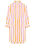 0039 Italy, Avery Striped Dress - Orange Multi