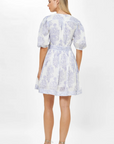 Oliphant, V-Neck Puff Mini - Amadora Blue