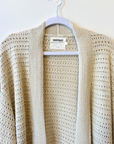 Not Shy, Nena Knit Cardigan- Ecru/Lurex