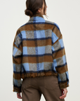 Velvet, Aubrey Brushed Plaid Jacket