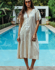 Rose and Rose, Uxbridge Dress - Gold Lurex