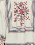 M.A.B.E, Calista Emboridered Jacket- Ecru/Multi