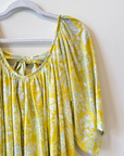 d heat d, Bow tie Voile Dress- Yellow