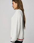 Splendid, Vienna Tipped Sweater - White Multi