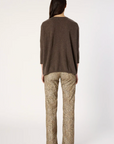 Gerard Darel, Esmee V-neck Cashmere Sweater- Marron