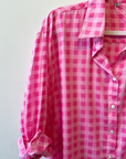 Palme, Check Button Down Shirt 67987