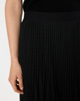 Gerard Darel, Bilal Pleated Jaquard Skirt- Noir