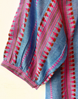 La Plage, Luna Dress-Woven Chambery Print