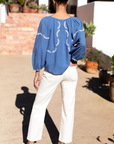 Emerson Fry, Lucy Dove Embroidery Blouse