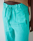 Dr. Bloom, Bomba Pants - Emerald Linen