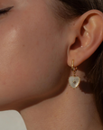 Thatch, Isabel Mother of Pearl Heart Earrings
