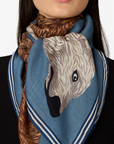 Inoui Editions, Square 100 Ours Scarf- Blue