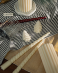 Holiday Twisted taper candle set - RED