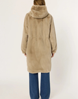 Gerard Darel, Mayline Reversible Faux Fur Parka - Vert Kaki
