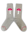 Cashmere Cabin Socks - Mushrooms
