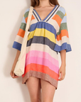 lemlem, Belkis V- Neck Caftan- Pariti Fiesta