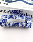 Blue and White Porcelain Pattern Hair Claw Clip