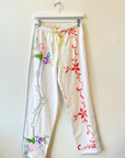 Relax R, Arco Embroidered Track Pants- Multi