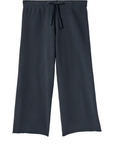 Frank & Eileen, Cropped Wide Leg Sweatpant- British Royal Navy