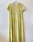 d heart d, Mari Flora Handwoven Dress- Yellow
